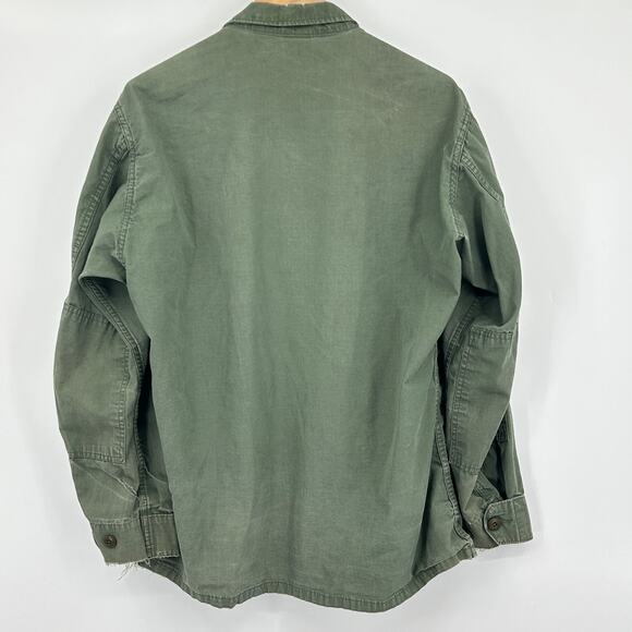 Vintage 60’s Propper Military Combat Coat Men’s Distressed Field Jacket Olive L - Picture 2 of 12